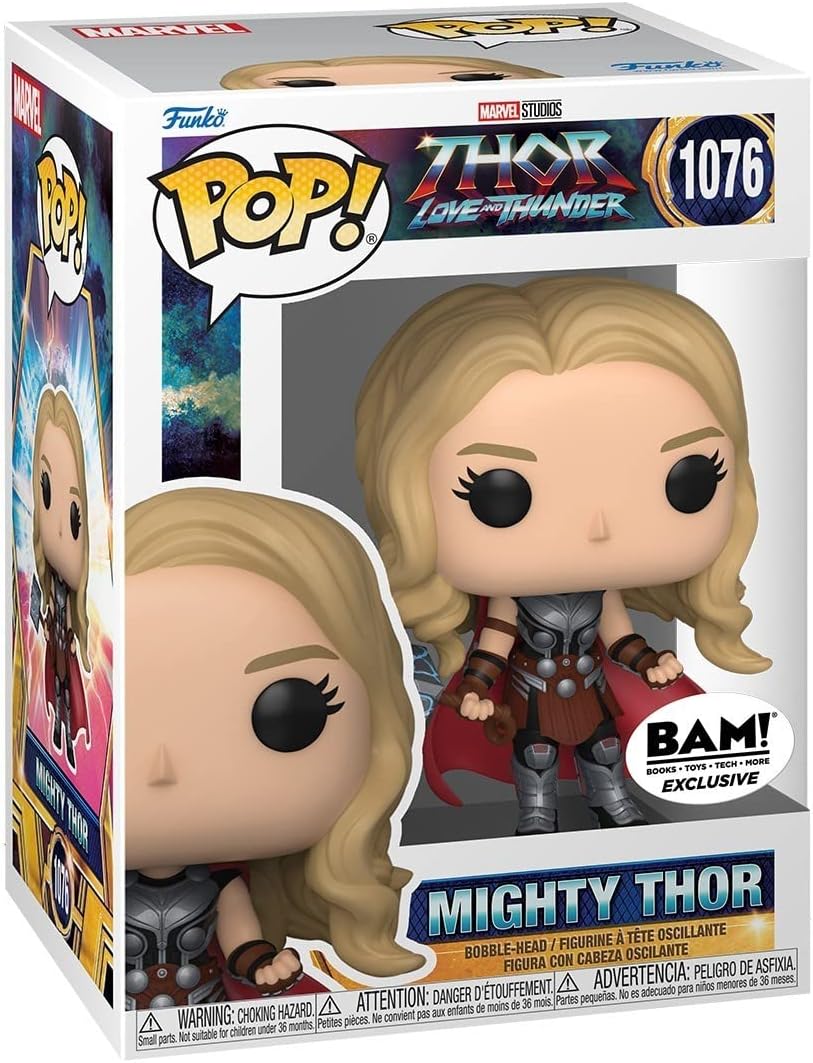 Thor Love and Thunder Mighty Thor (Unmasked) Funko Pop! Vinyl Figure #1076 (Books-a-Million Exclusive)